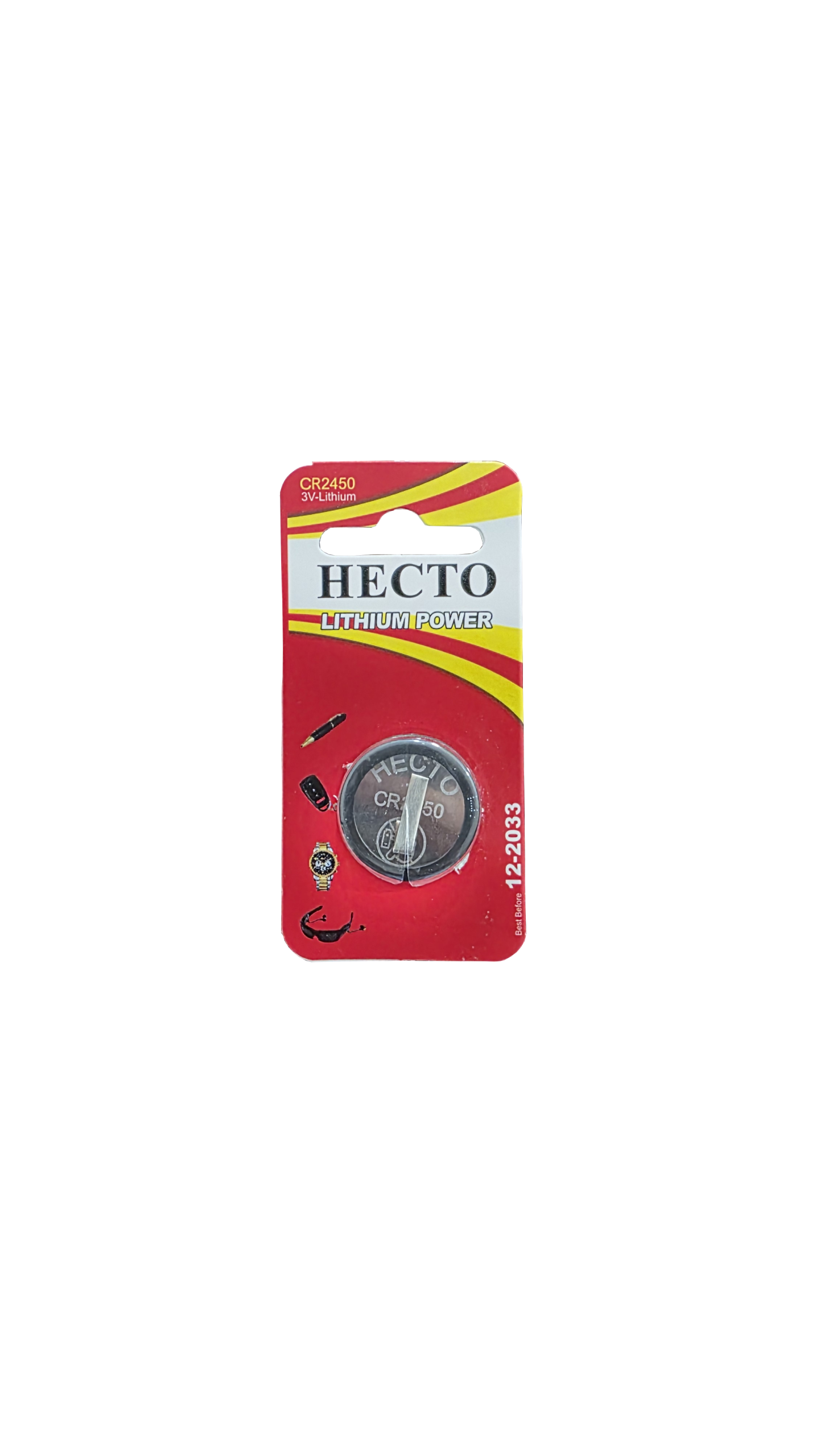 باتری بکاپ 2450 پلیت دار Hecto - بسته 40 عددی